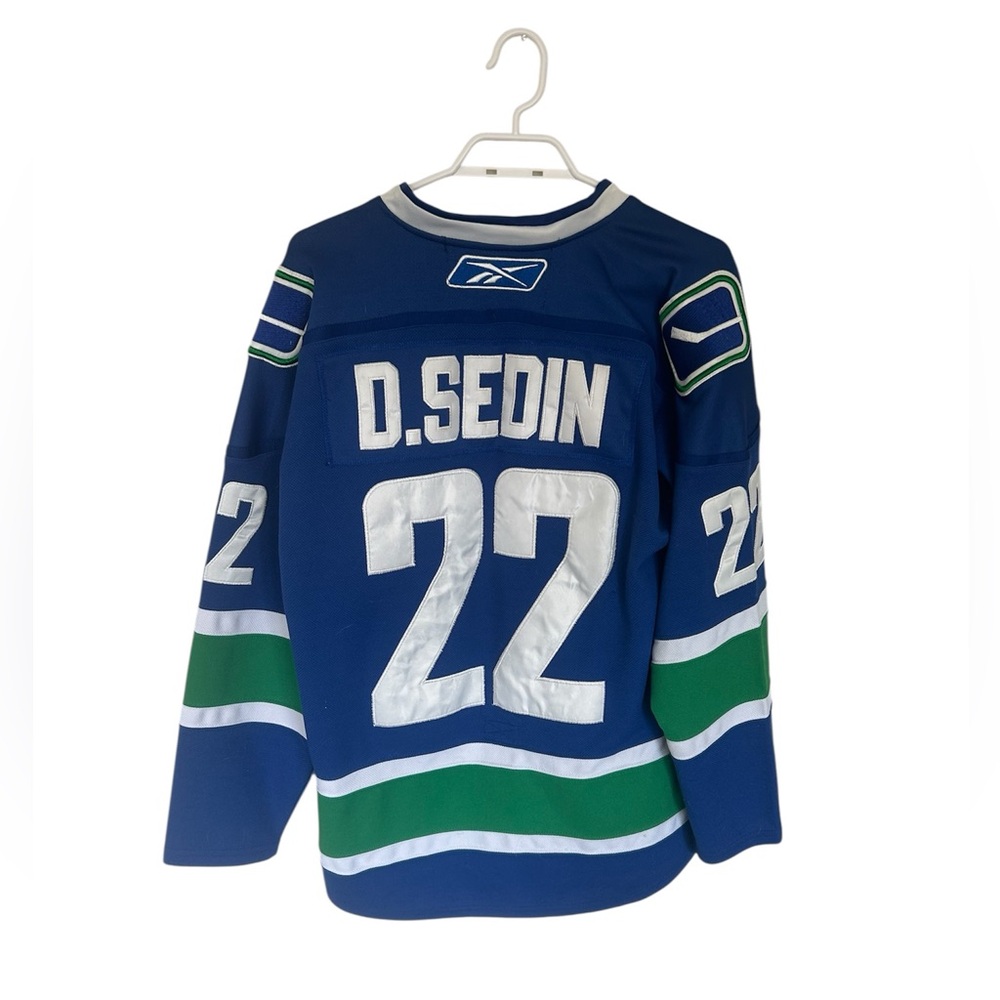 Vintage Daniel Sedin Canucks Reebok Jersey Size 48